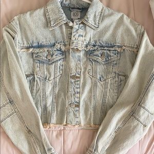 Cropped denim jacket